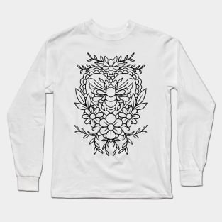 BEE HAPPY BLACK Long Sleeve T-Shirt